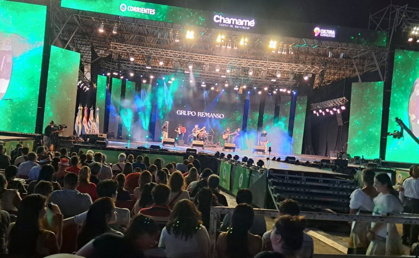 FOTO: Soledad, en el Festival del Chamamé.