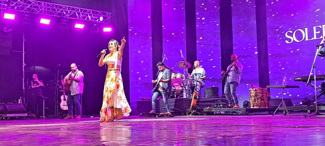 FOTO: Soledad tuvo una presentación memorable en Corrientes