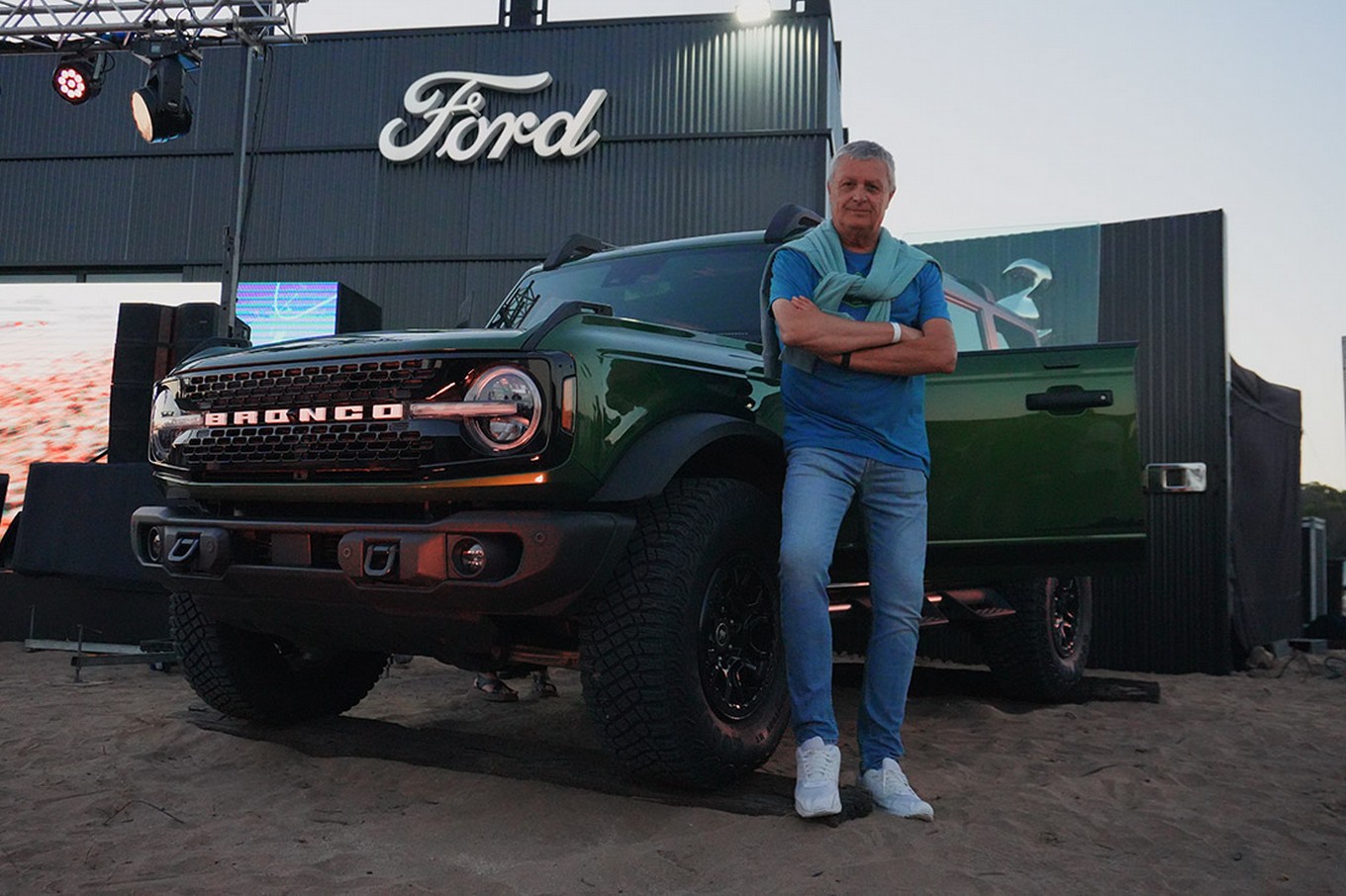 FOTO: Martín Galdeano, presdenste de Ford Argentina y Sudamérica y Cadena3 en Pinamar.