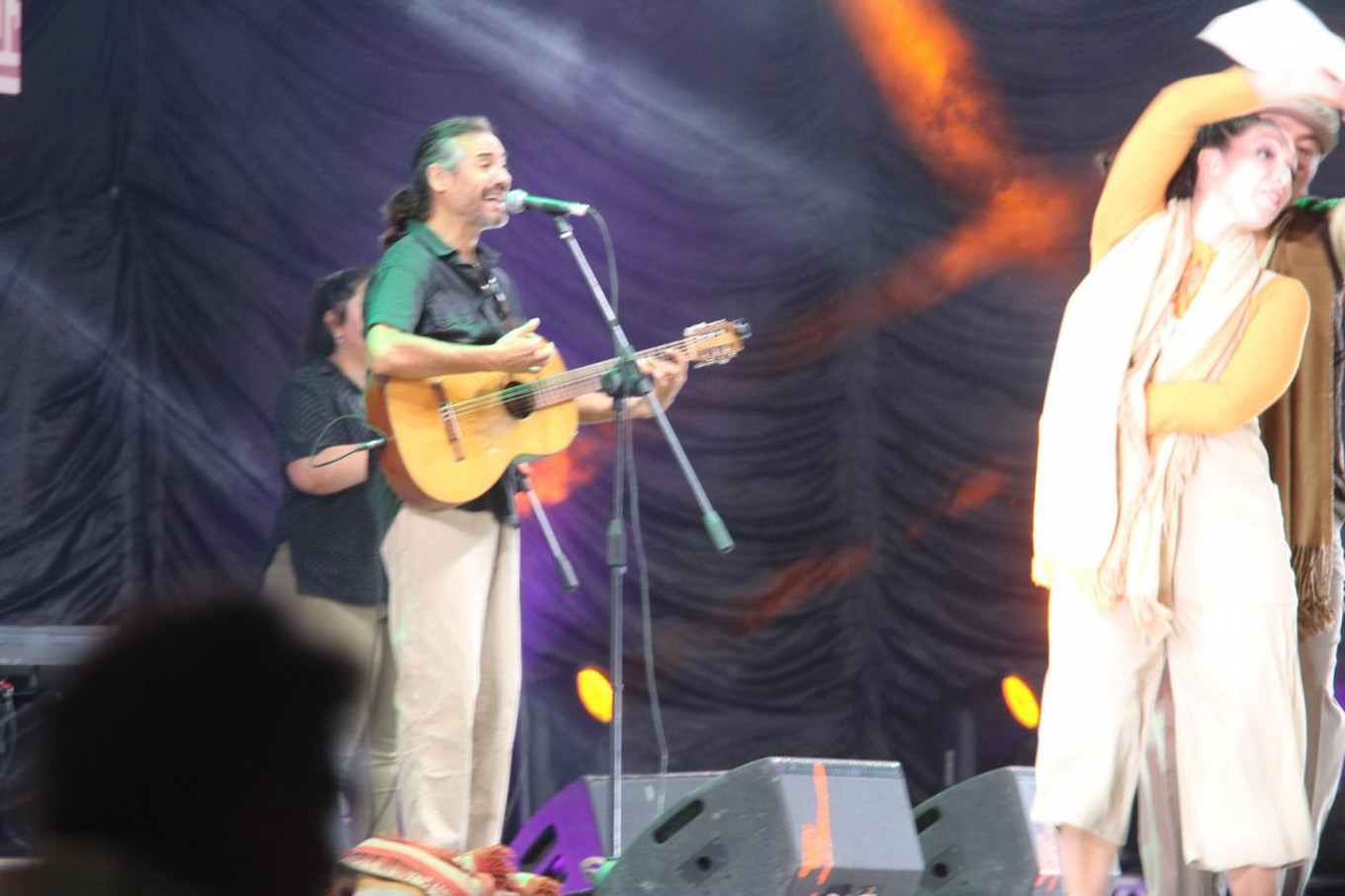 FOTO: José Luis Aguirre, en la quinta luna en Cosquín.