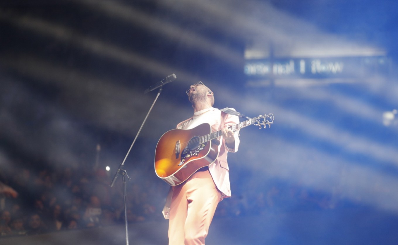 FOTO: Abel Pintos, en la novena luna de Cosquín.