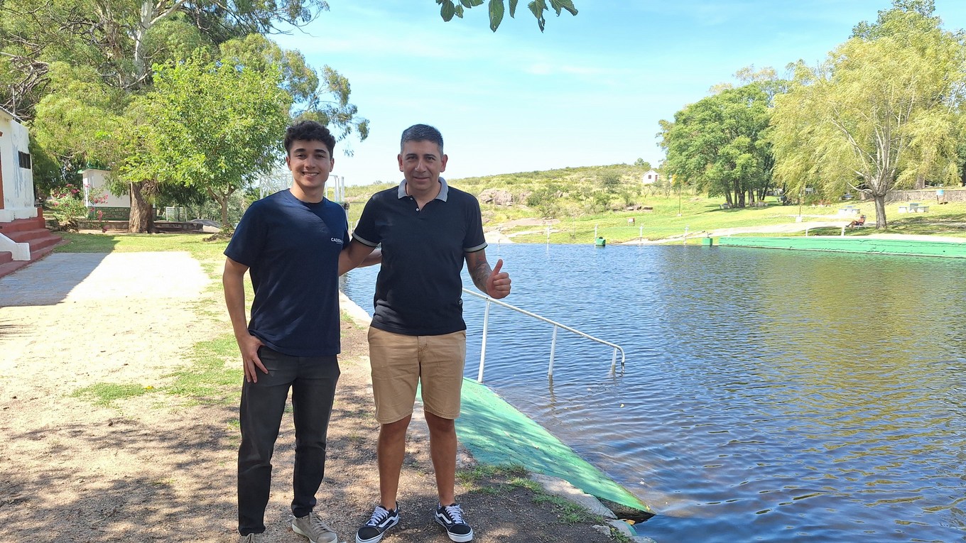 FOTO: El balneario municipal de Achiras. 