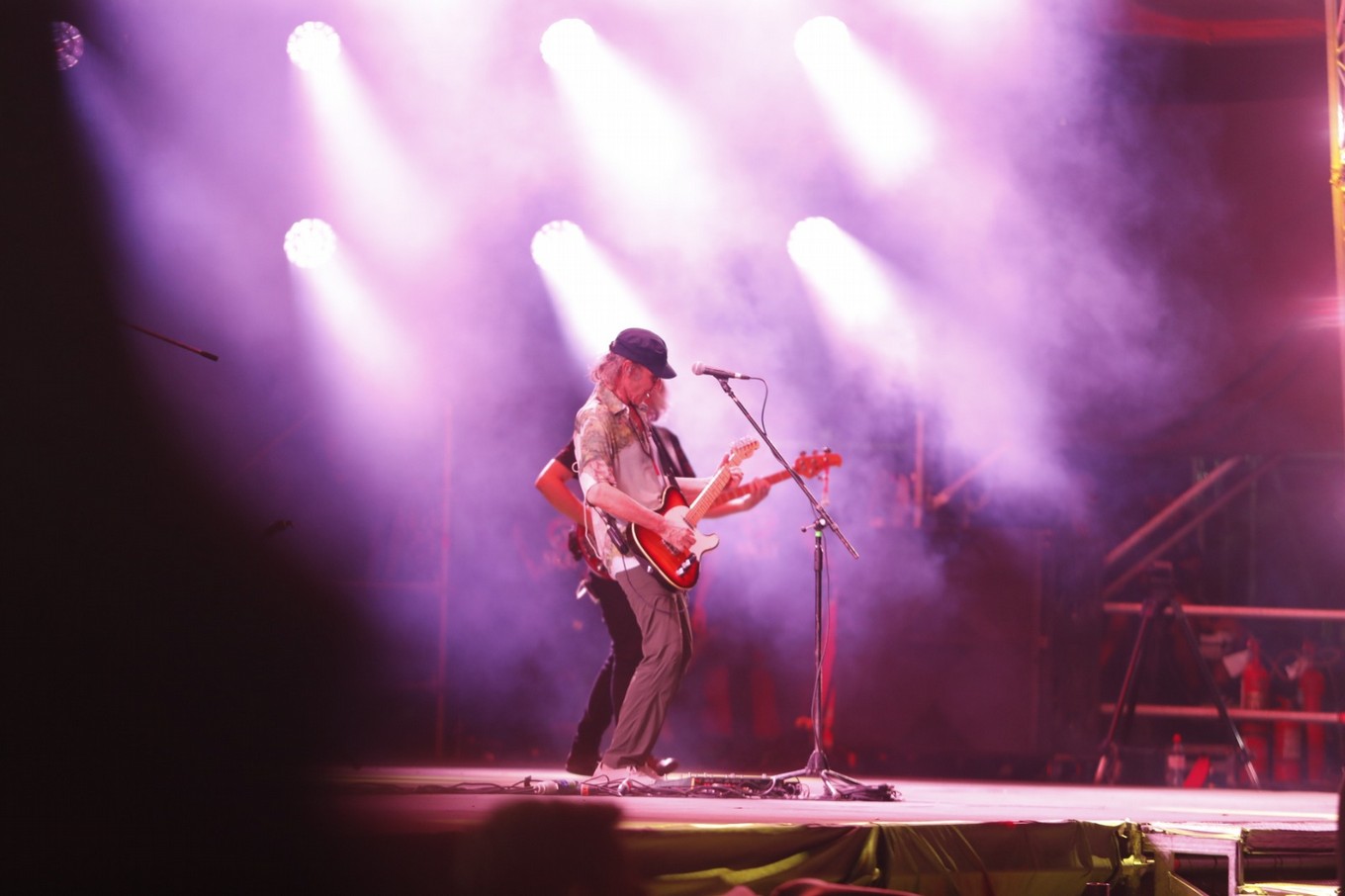 FOTO: Skay envolvió de su espíritu las sierras de Córdoba en el Cosquín Rock 2024.