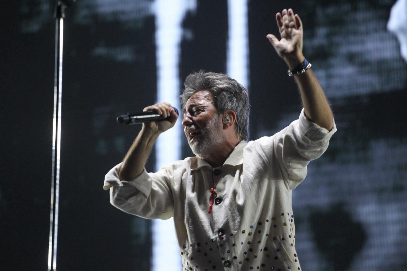 FOTO: Babasónicos le puso su impronta a la tarde noche en el Cosquín Rock 2024.