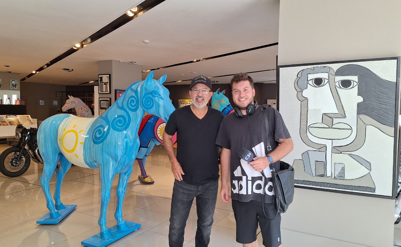 AUDIO: La galería de arte de Mario Lange, un espacio cultural sublime en Carlos Paz