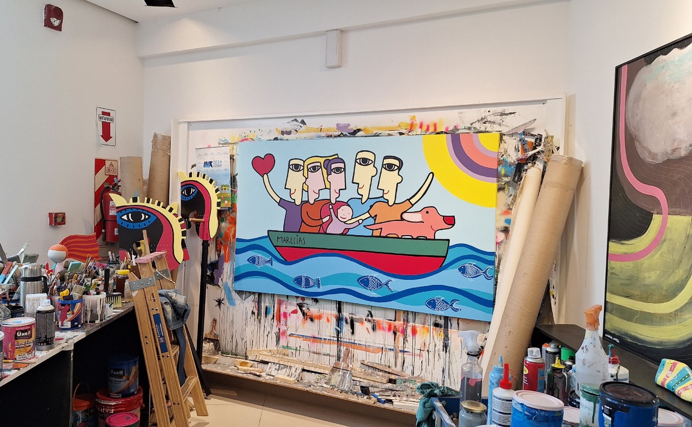 FOTO: La galería de arte de Mario Lange, un espacio cultural sublime en Carlos Paz.
