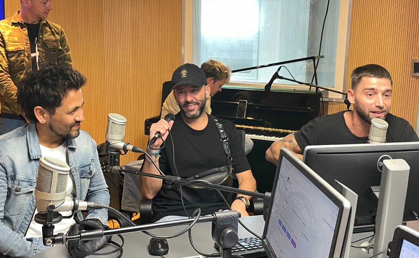 FOTO: La Konga en los estudios de 