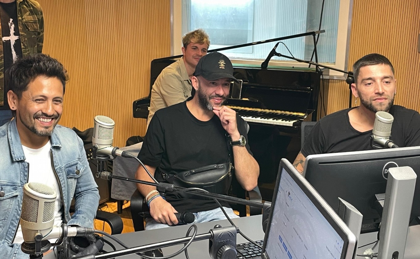 FOTO: La Konga en los estudios de 