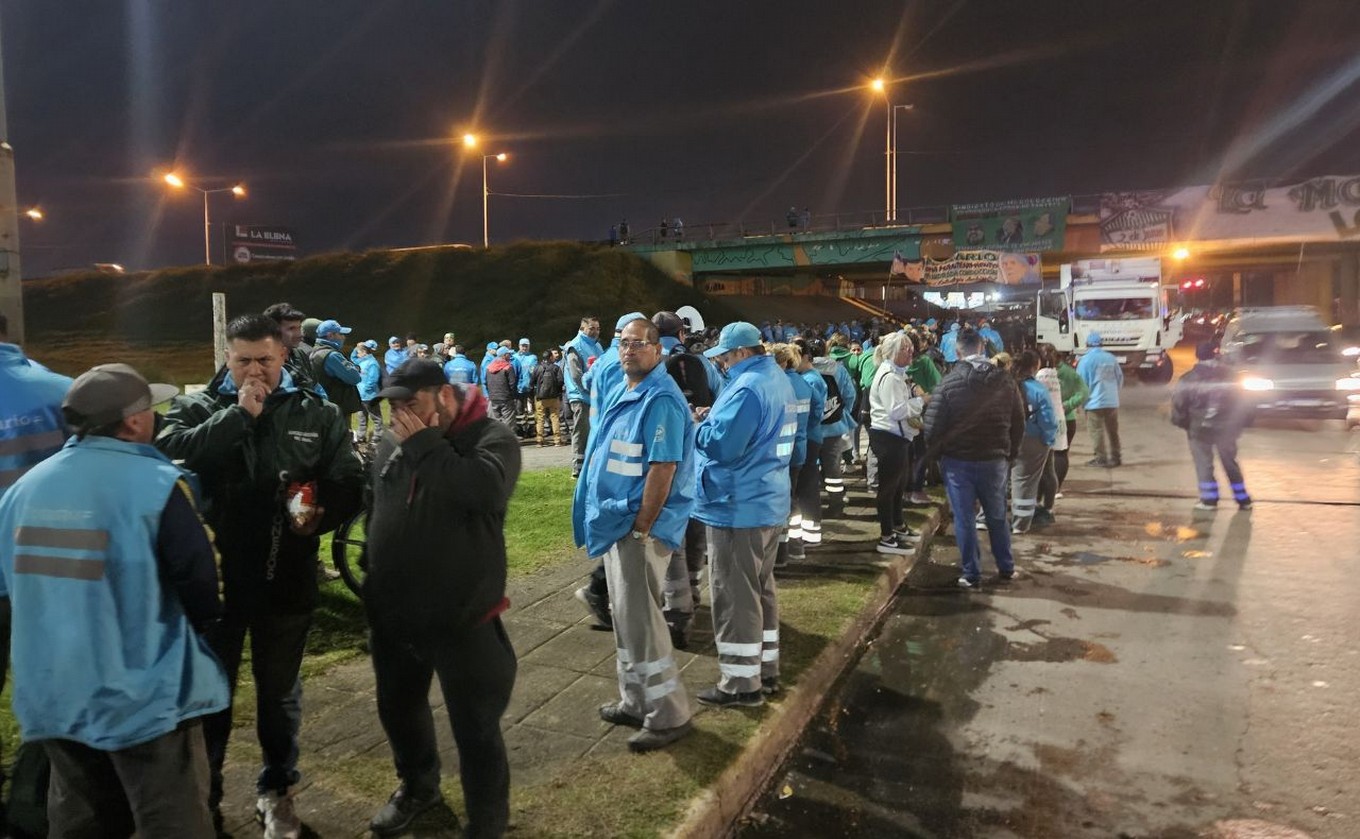 FOTO: La protesta en Circunvalación y Presidente Perón.