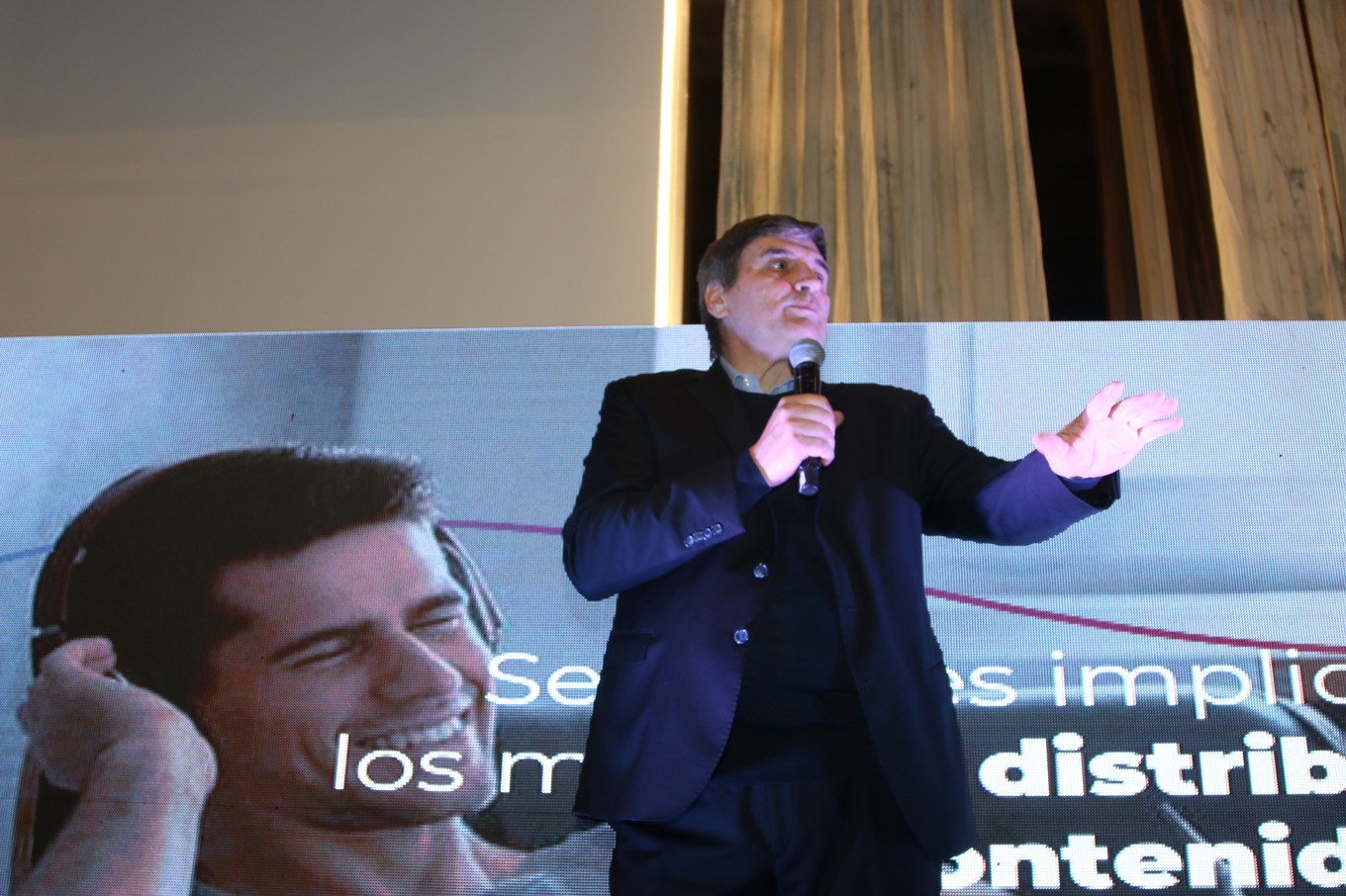 FOTO: José Palazzo anunció la fusión de Cosquín Rock con Cadena 3.
