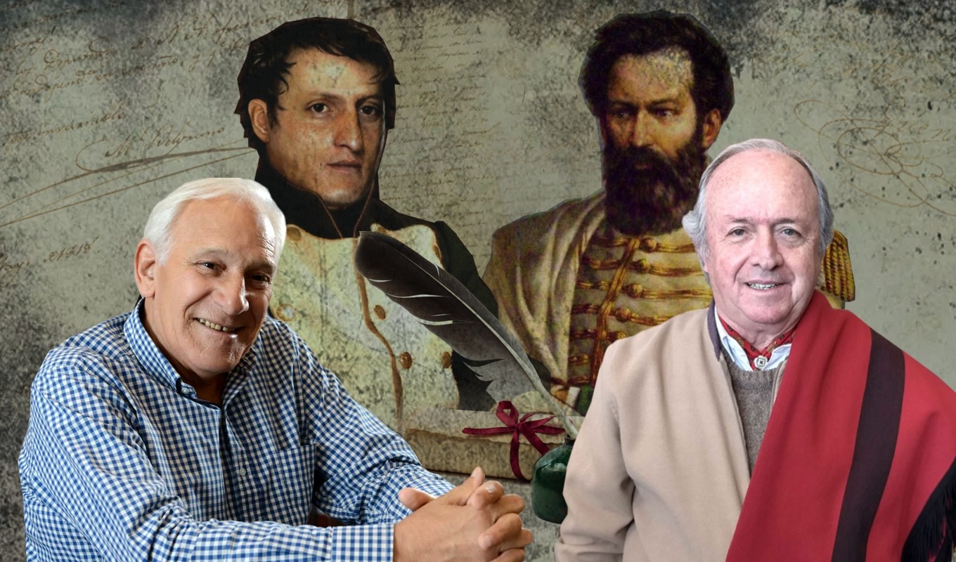 FOTO: Las cartas entre Belgrano y Güemes, bajo la lupa de sus choznos nietos.