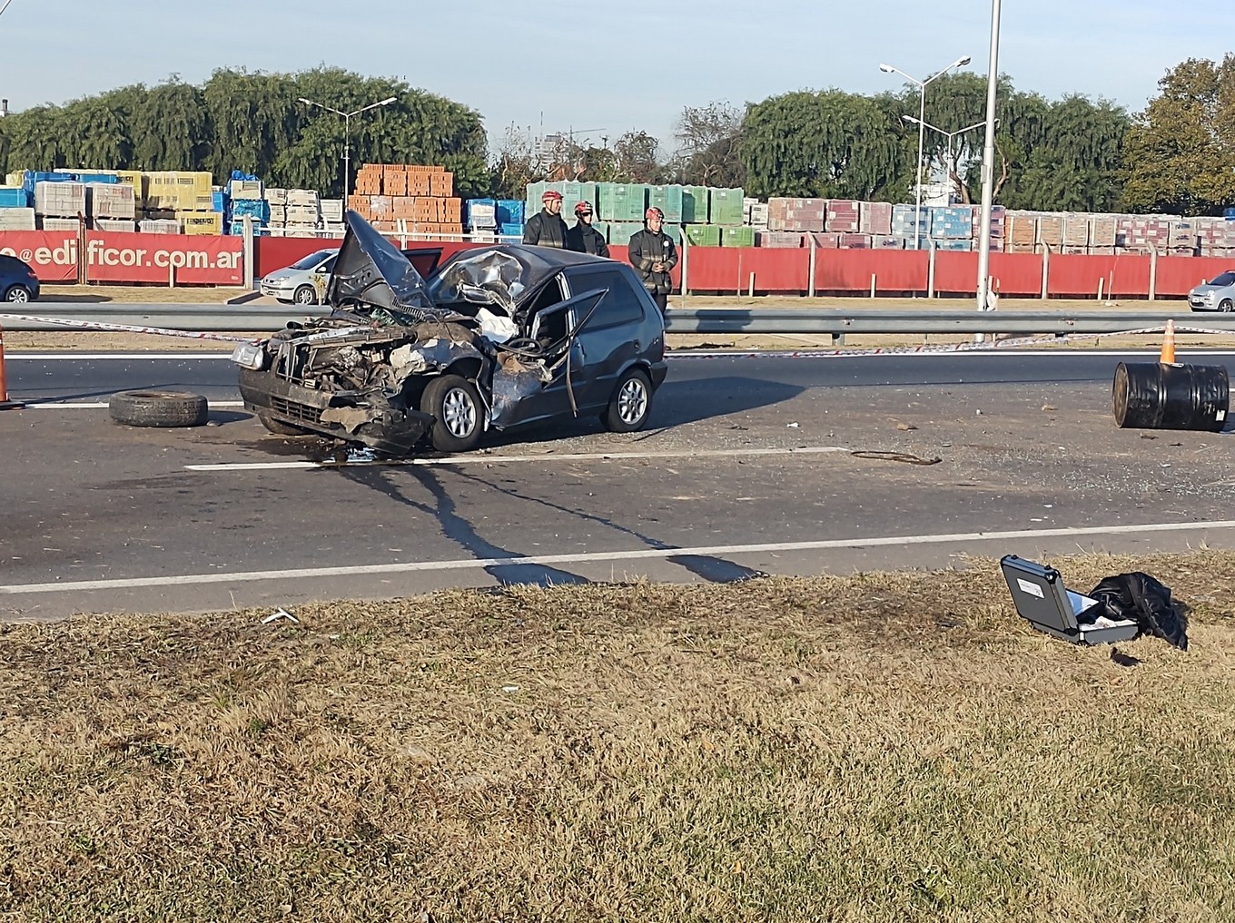 FOTO: Tragedia en avenida Circunvalación (Cadena 3 / Fernando Barrionuevo).