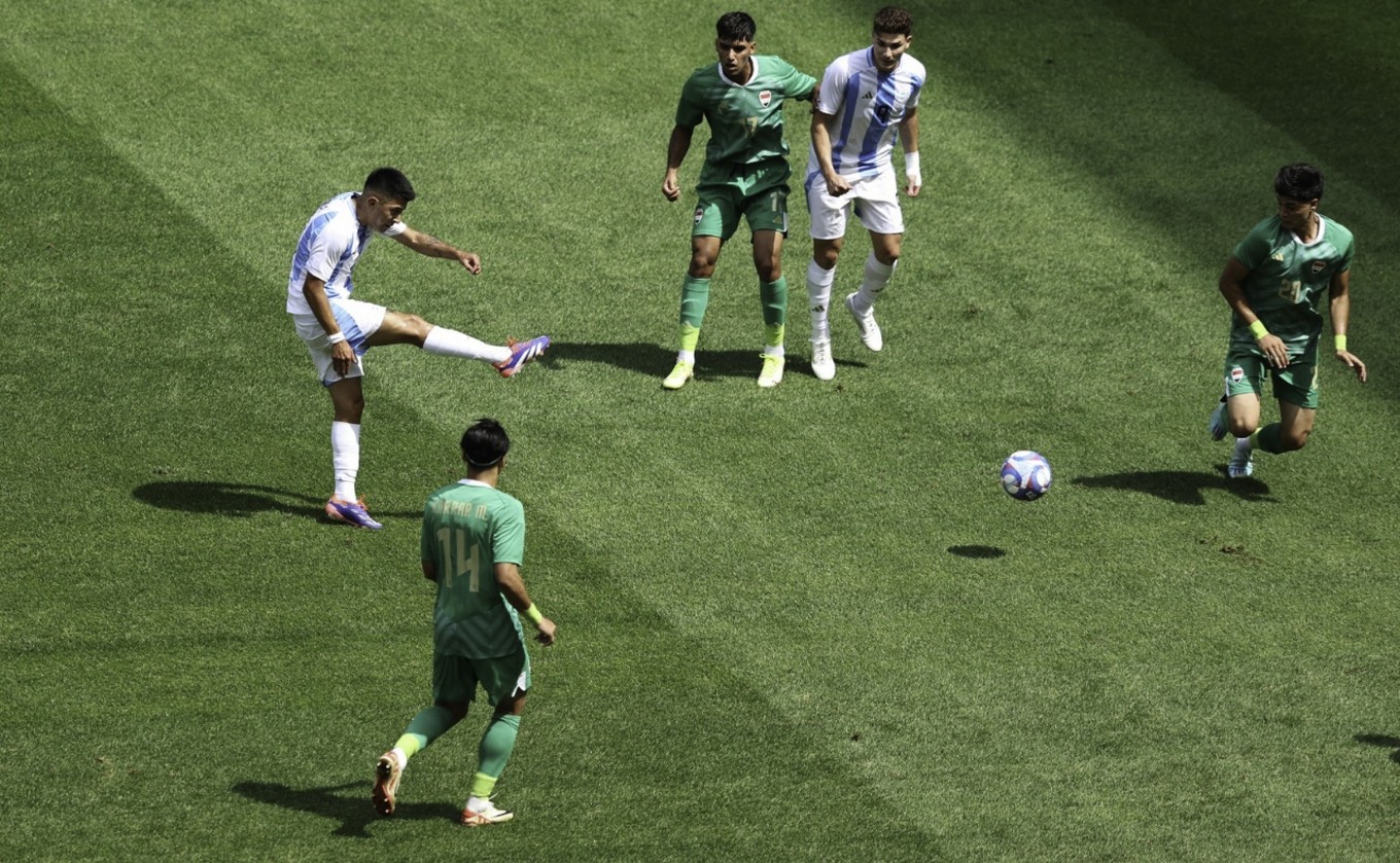 FOTO: Argentina Sub 23 le ganó a Irak 3 a 1 (Foto: @Argentina).