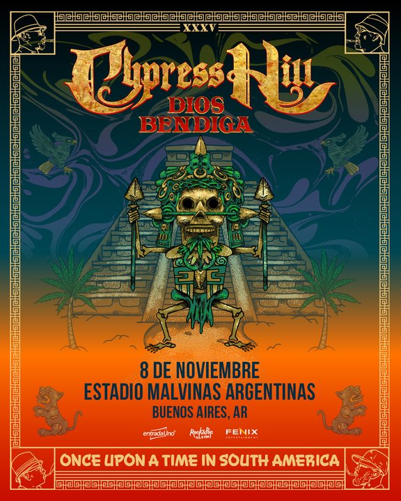 Cypress Hill regresa a Argentina para un show en el estadio Malvinas Argentinas