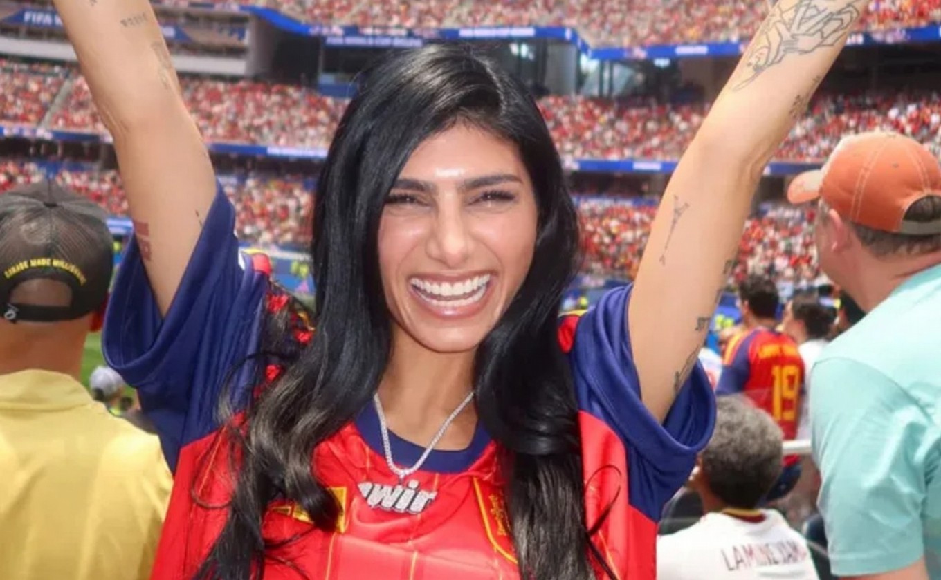 La ex actriz XXX que multiplicó su fortuna al apostar por España en la final: quién es Mia Khalifa