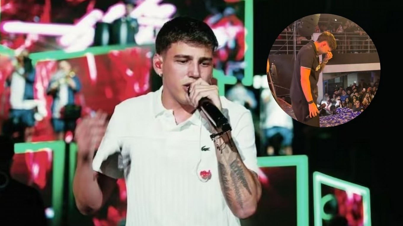 Fran Herrera no pudo contener las lágrimas al escuchar al público cantar “Quién te dijo"