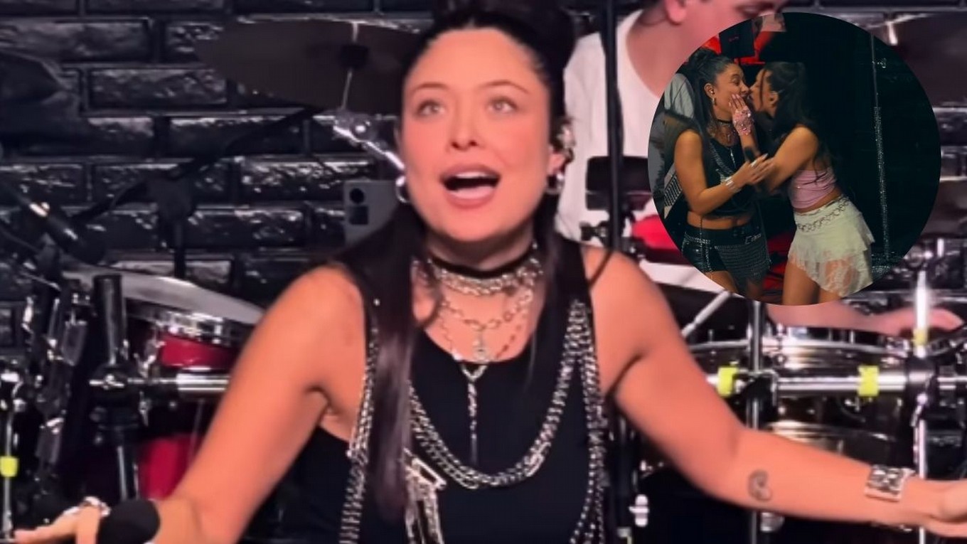 “Me gustó”: el beso de Aneley y Valentina Márquez en pleno escenario