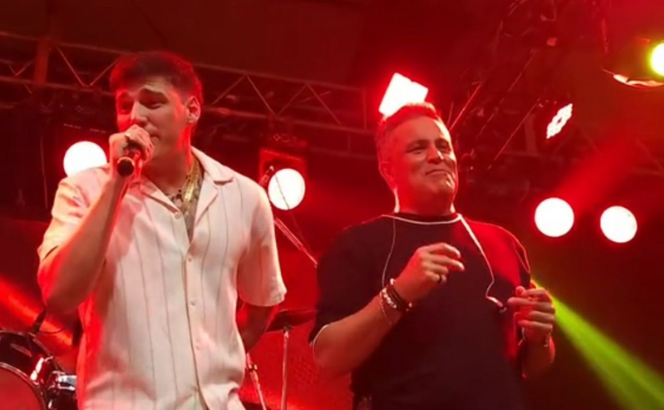 Germain y Fran Herrera se juntaron y cantaron un clásico de Sebastián