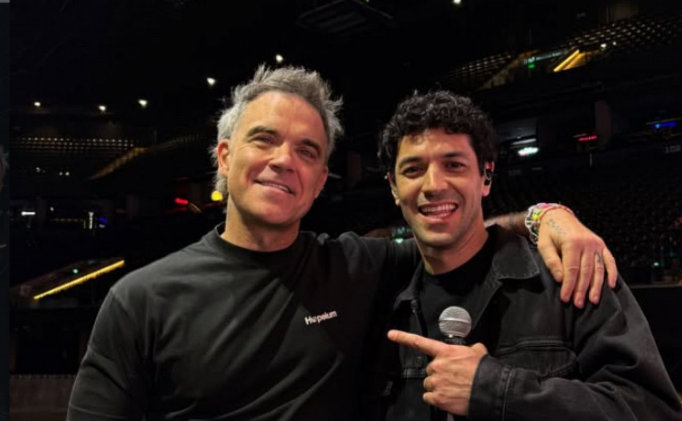 Juan Ingaramo teloneó a Robbie Williams: "Apareció de la nada y nos saludó con total humildad"