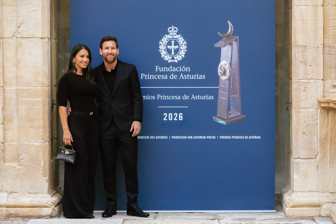 Antonela Roccuzzo expresa su orgullo por Messi tras recibir el Premio Princesa de Asturias