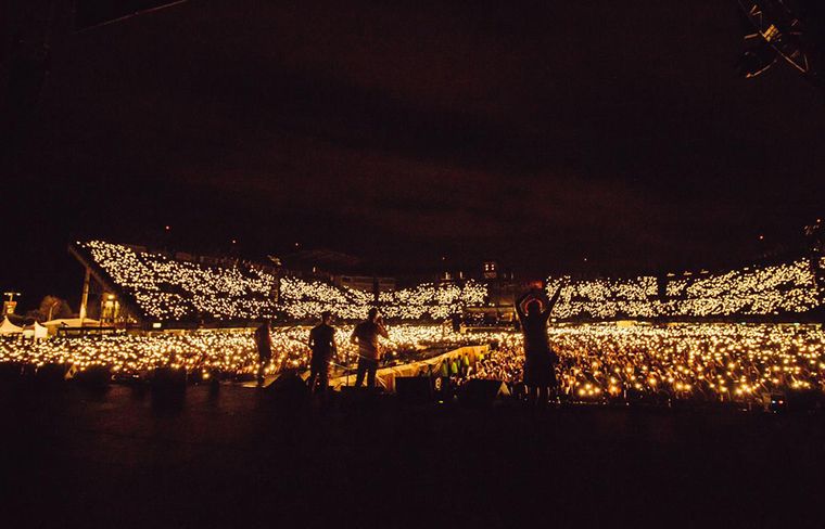 FOTO: Los Caligaris hicieron la noche más feliz en el Foro Sol (México).