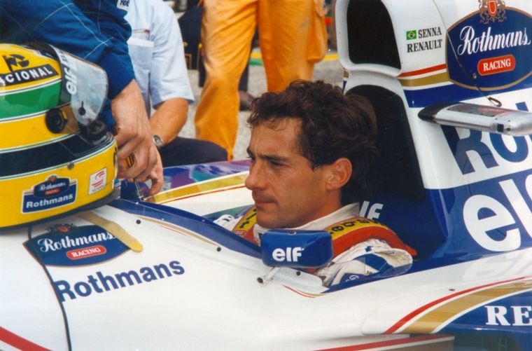 FOTO: Senna en un Williams FW16 Renault en el que nunca se sintió a gusto