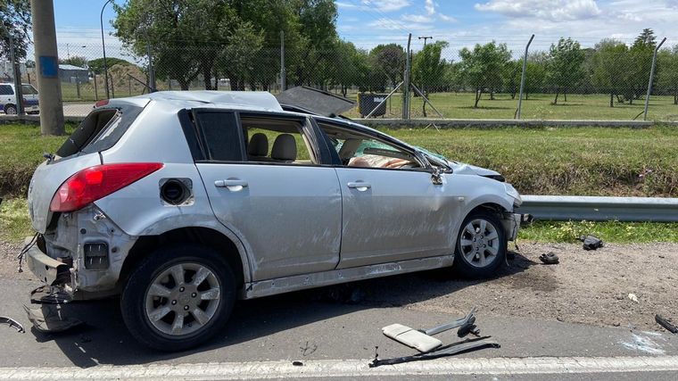 FOTO: Accidente de tránsito durante una persecución policial en Córdoba