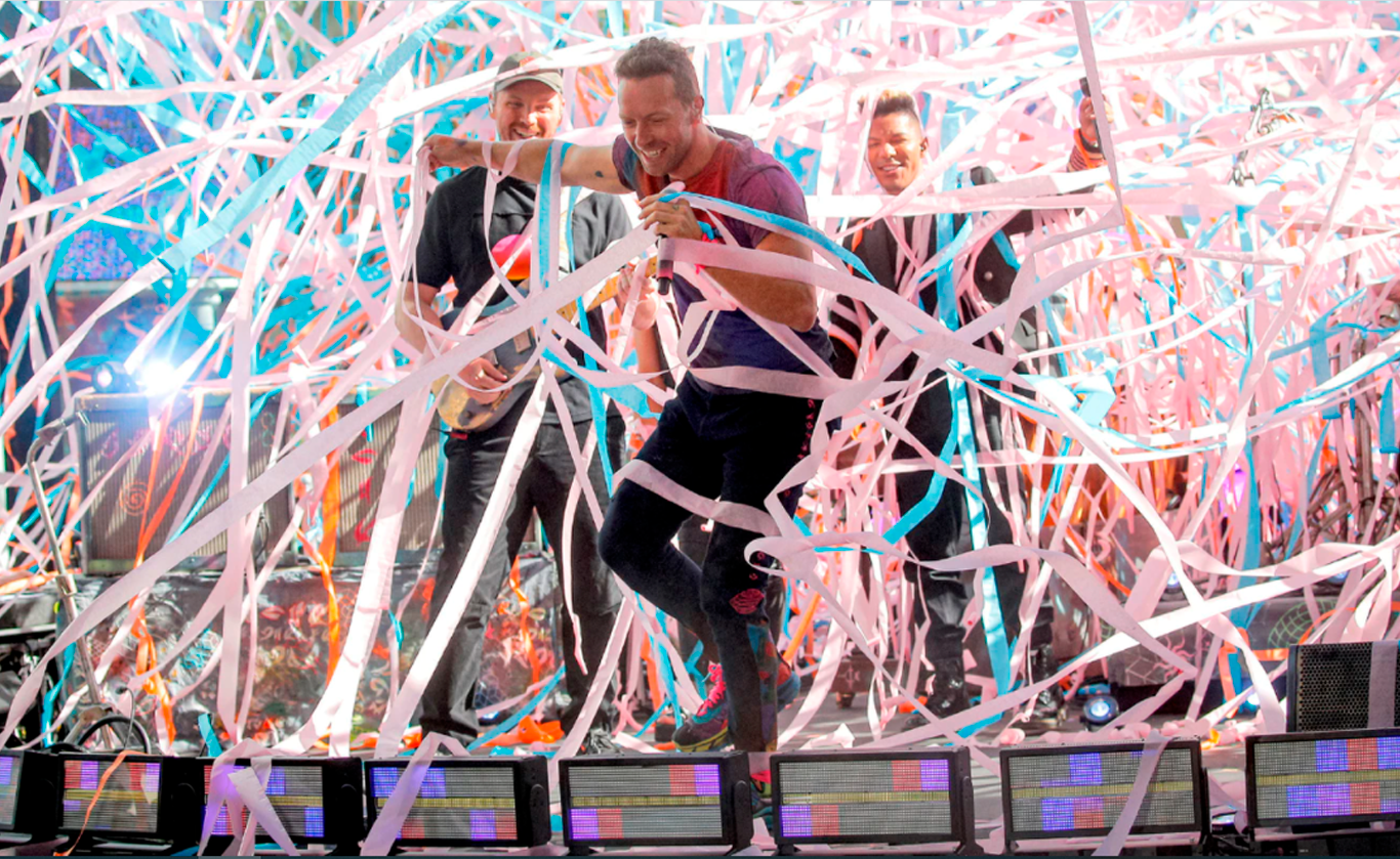 FOTO: Coldplay brilló en el festejo por el Día de la Independencia