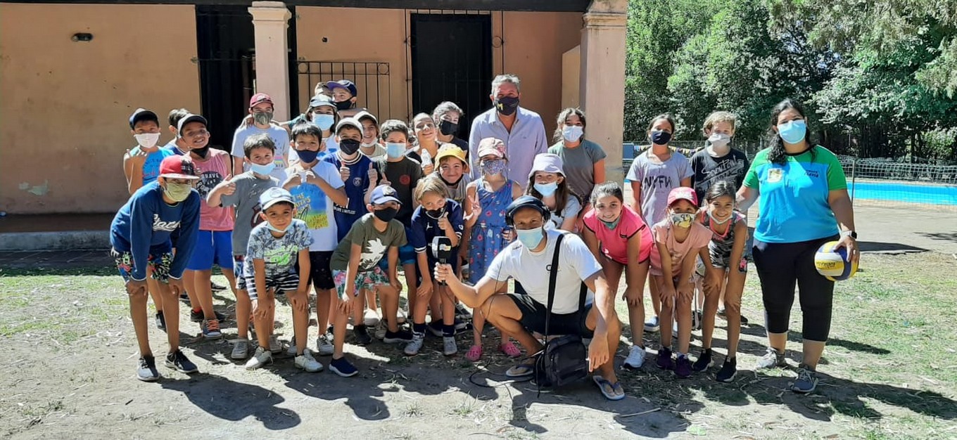 FOTO: Matías Barzola, en la Escuelita de Verano de Mendiolaza.