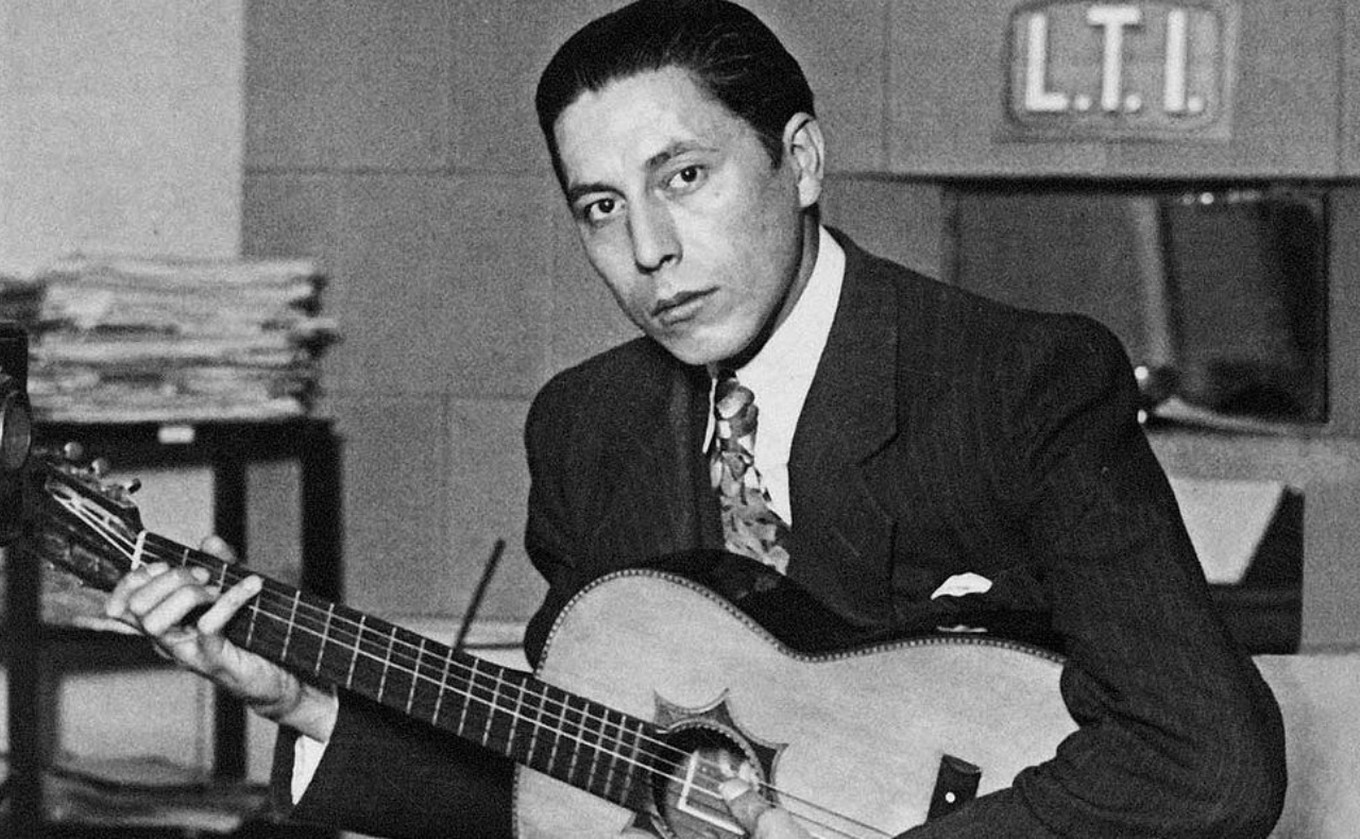 FOTO: Atahualpa Yupanqui (Foto ilustración: Juan Pérez Gaudio).