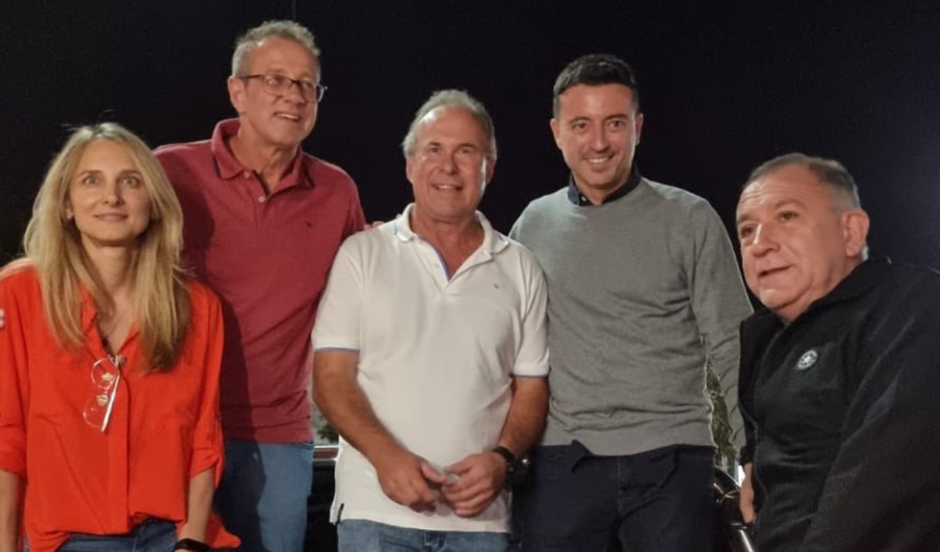 FOTO: Rodrigo de Loredo, Luis Juez, Ricardo Bianchini, Gustavo Bottasso y Héctor Baldassi.