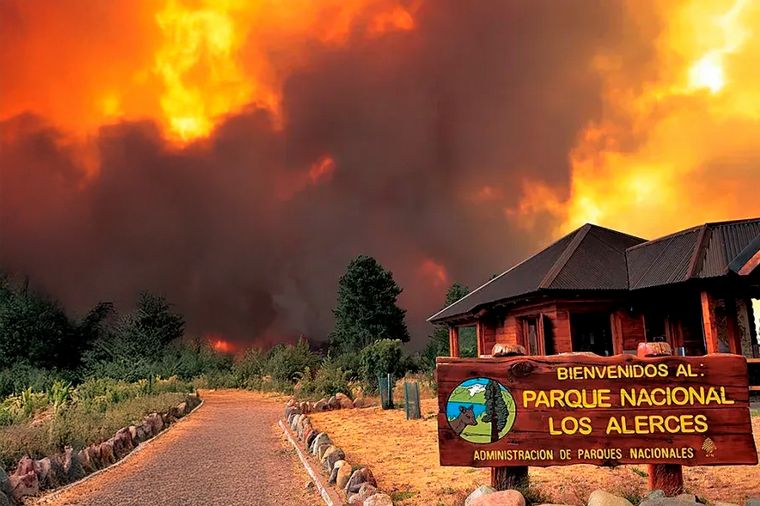 Fuego en la Patagonia